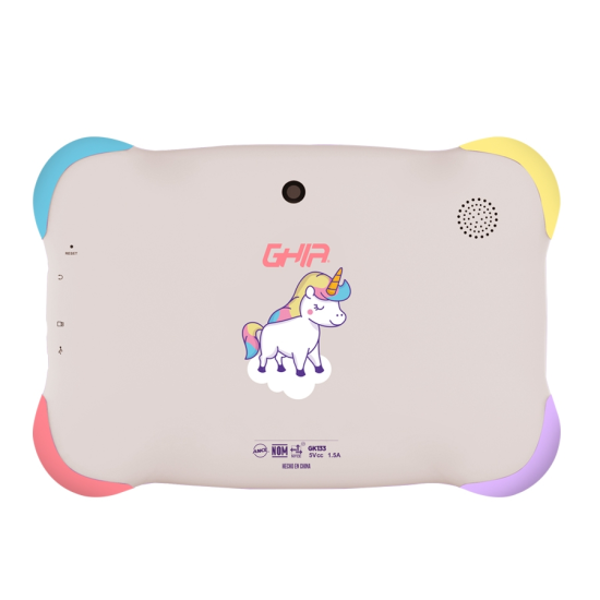 Tablet Ghia Kids 7" Toddler GK133V2 Quadcore/ 2GB/ 32GB/ 2CAM/ WIFI/ Bluetooth/ Android13/ Go Edition, Violeta