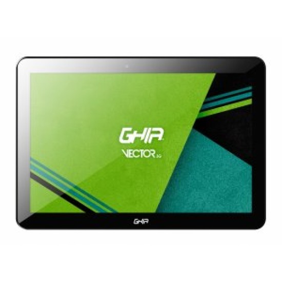 Tablet Ghia GTVR103G, 10.1" Vector 3G y WIFI Negro, SC7731 Quadcore/ IPS/ 2GB Ram/ 16GB/ 2 Cam/ Bluetooth/ 5000MAH/ Android 10