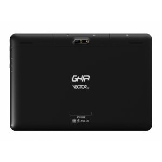 Tablet Ghia GTVR103G, 10.1" Vector 3G y WIFI Negro, SC7731 Quadcore/ IPS/ 2GB Ram/ 16GB/ 2 Cam/ Bluetooth/ 5000MAH/ Android 10