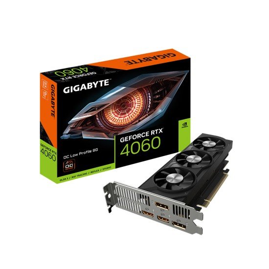 Tarjeta de Video Gigabyte Nvidia Geforce GV-N4060OC-8GL/ 8GB/ GDDR6/ 128BIT/ 2475MHZ/ HDMI/ PCI Express 4.0