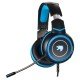 Diadema audífono con micrófono, gamer, Yaguaret HGQUIMERAYGT, 3.5mm/20-20kHz/2m/alambrico/USB/color negro-azul