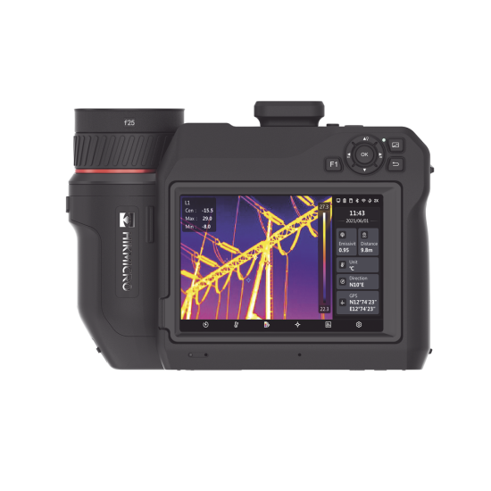 Camara Termografica Portatil Dual Hikmicro HM-TP96-Q/W-SP60-L25, Lente 25 MM, Ranura MicroSD Hasta 128 GB, IP54, WIFI, GPS