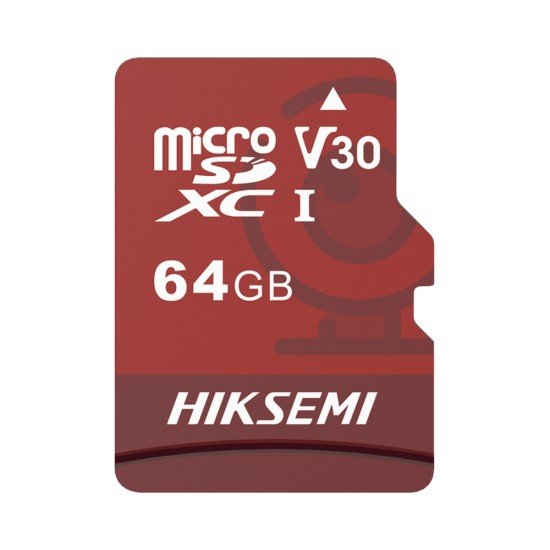 Memoria MicroSD 64GB Hiksemi HS-TF-E1/64G / Para Videovigilancia (Uso 24/7) 95 Mb/s Lectura / 40 Mb/s Escritura
