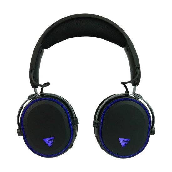 Diadema audífono con micrófono 7.1 inalámbrica Game Factor HSB600 triple conectividad, Bluetooth / USB / color negro / HSB600-BK