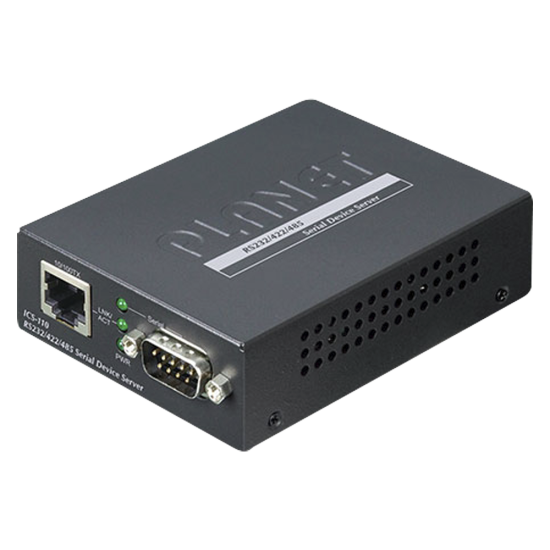Convertidor de Medios Planet ICS-110, de RS-232/ RS-422/ RS-485 a FAST Ethernet, Administracion Web, SNMP y Telnet