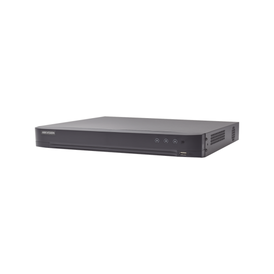 DVR 8 Canales TurboHD + 4 Canales IP Hikvision IDS-7208HQHI-M1(A)/S(C) 4MP/ 1 Bahia de Disco Duro/ 8 Canales de Audio