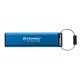 Memoria USB 256 Kingston IKKP200/256GB Ironkey Keypad 200, USB3.2/IP68/Color Azul