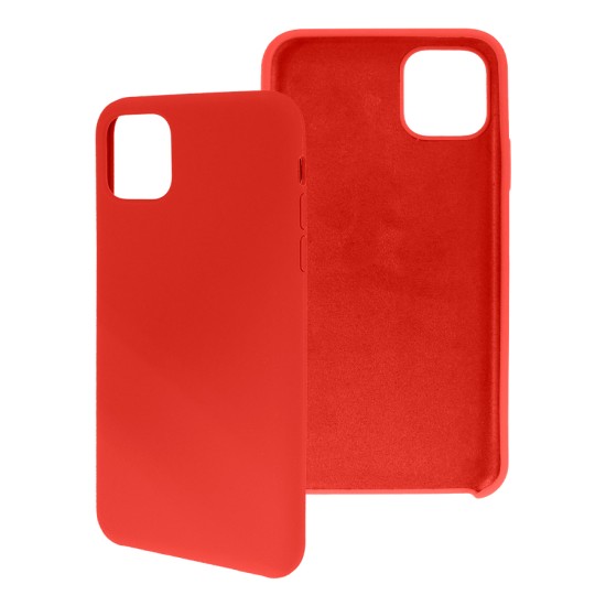 Funda de Silicon con Mica Para Iphone 11 Pro Max Ghia IPH-11PM-S1-R Color Rojo