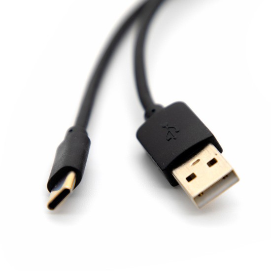 Cable USB A Macho-USB C Macho Getttech 1.5 Metros, Negro, JL-3513