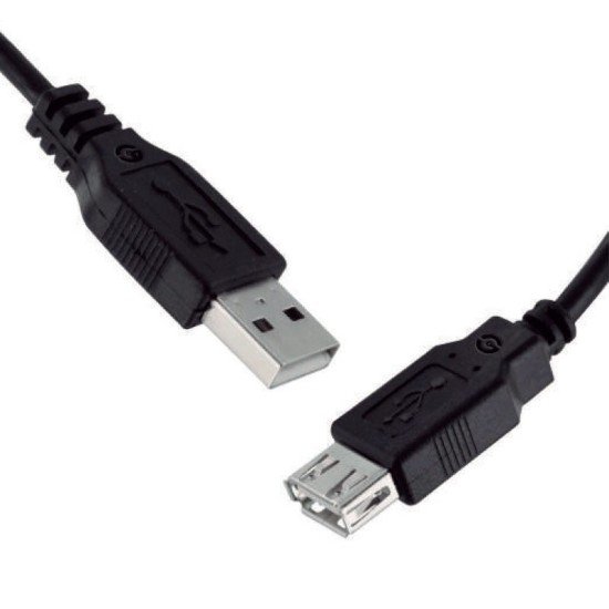 Cable USB 2.0 / USB A-Extension / Getttech / JL-3520 / 1.5mts / Negro