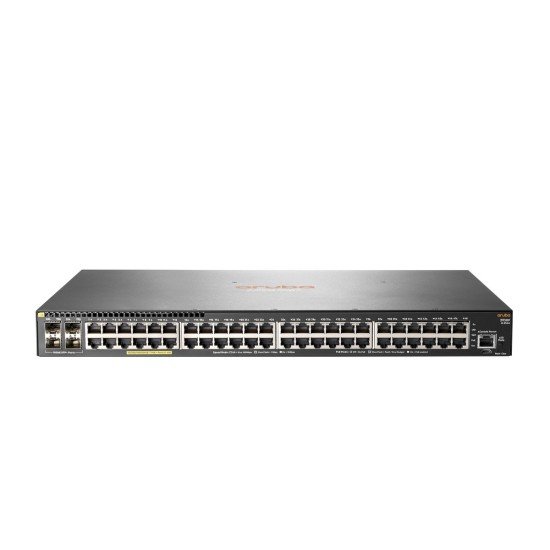 Switch Aruba Gigabit Ethernet 2930F 48G POE+ 4SFP+, 48 Puertos POE+ 10/100/1000MBPS + 4 Puertos SFP+, JL256A