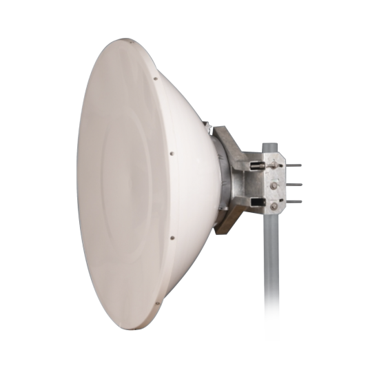 Antena Direccional de Alto Rendimiento Jirous JRMD-1200-6-MIMO, 36 DBI/ 4 FT/ 5.9-7 GHZ/ Conectores R-SMA/ Alto Aislamiento al Ruido/ Facil Montaje y Herraje de Acero Inoxidable