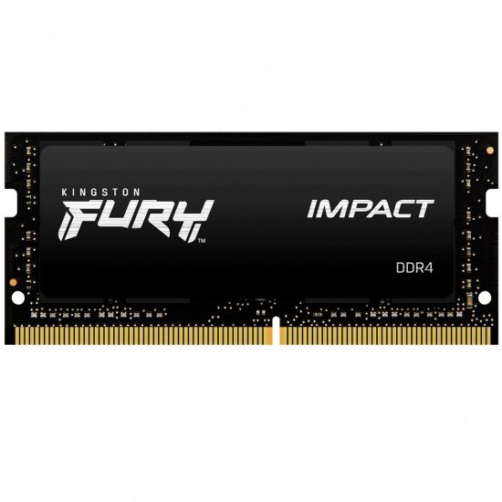 Memoria SODIMM DDR4 16GB 3200MHZ Kingston Fury Impact KF432S20IB/16 Non-ECC, CL20, XMP