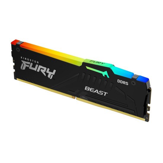 Memoria DDR5 16GB 5200MHZ Kingston Fury Beast RGB NON-ECC CL40 XMP, KF552C40BBA-16
