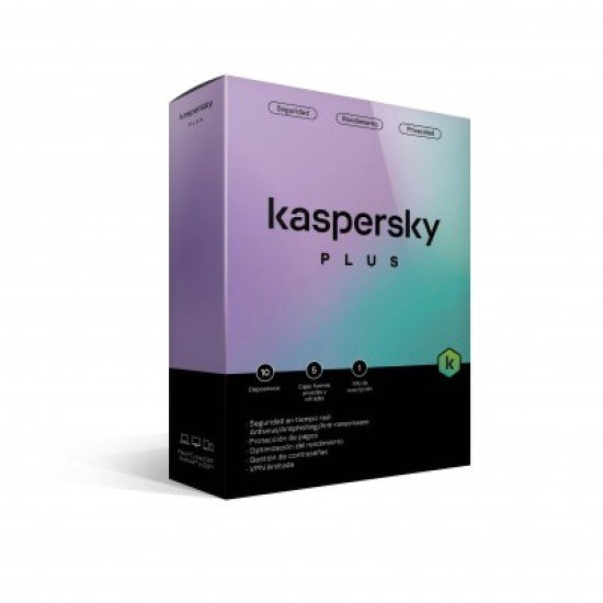 Antivirus Kaspersky Plus 10 Dispositivos 1 Año (Internet Security), KL1042Z5KFS-22