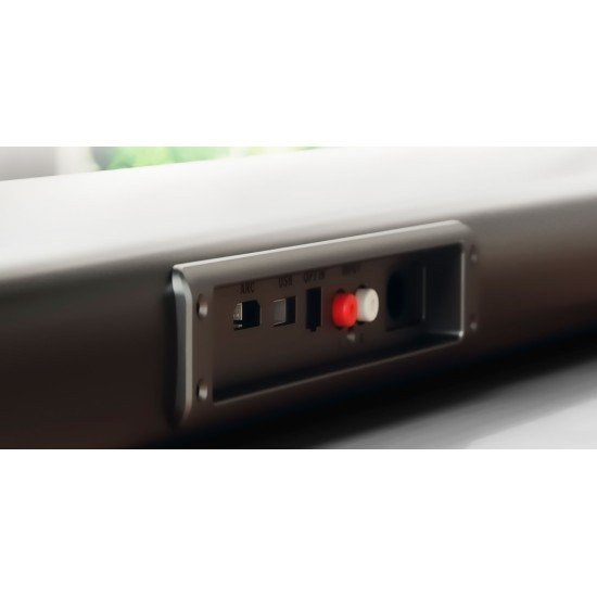 Barra de Sonido 2.0 Klip Xtreme KSB-00A, Bluetooth/ 60W/ HDMI/ USB/ Optico/ RCA/ 3.5MM/ Color Negro