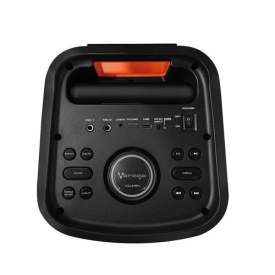Bocina Bluetooth 15" Vorago KSP-550 / 80W / USB / 3.5mm / Color Negro / Incluye Micrófono