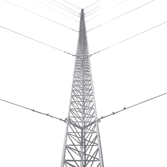 KIT de Torre Arriostrada de Techo de 9 M con Tramo STZ30G Galvanizada por Inmersion en Caliente (No Incluye Retenida), KTZ-30G-009P