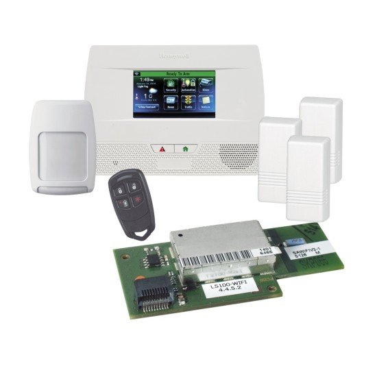  Panel de alarma HONEYWELL L5210-PK-K1, autocontenido con pantalla táctil L5210 con módulo Wi-Fi.