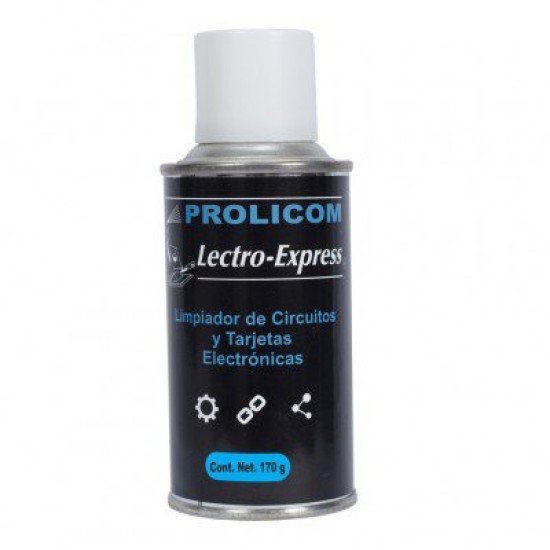 Limpiador Antiestatico Prolicom Lectro-Express 170ML Para Tarjetas y Circuitos Electricos