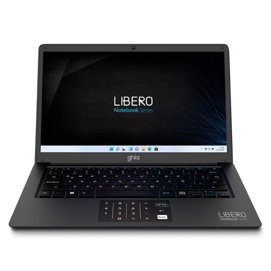 Laptop Ghia Libero 14.1" HD Intel Celeron N4020C/ 4GB/ 128GB EMMC/ Win 11 Home, LH814CP