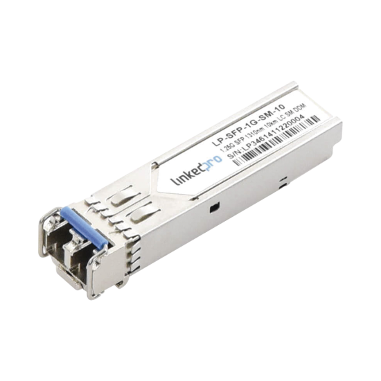 Transceptor Mini-GBIC SFP Linkedpro LP-SFP-1G-SM-10, Monomodo/ 1.25 GBPS de Velocidad/ Conectores LC Duplex/ Hasta 10KM de Distancia