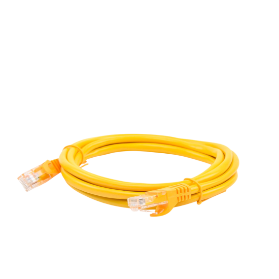 Cable de Red UTP CAT5E de 2 Metros Linkedpro LP-UT3-200-YE Color Amarillo