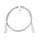 Cable de Parcheo Slim UTP CAT6 Linkedpro LP-UT6-100-GY28 Diametro Reducido (28 AWG) 1 Metro Color Gris