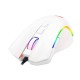 Mouse Gaming Redragon RGB Griffin, Alambrico/ 7 Botones/ 7200DPI/ Blanco, M607W
