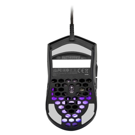 Mouse Gamer Cooler Master MM711/ Optico/ Alambrico/ Con 6 Botones/ RGB/ USB/ 16.000DPI/ Color Negro, MM-711-KKOL1