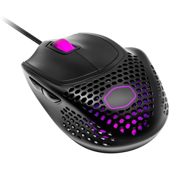 Mouse Gamer Cooler Master MM720/ Optico/ Alambrico/ Con 6 Botones/ RGB/ USB/ 16.000DPI/ Color Negro, MM-720-KKOL1