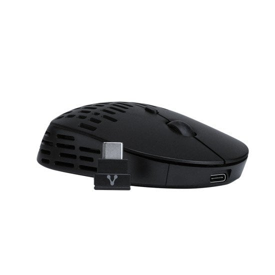 Mouse inalámbrico VORAGO MO-208 Bluetooth, recargable, USB tipo C, 2400DPI, negro
