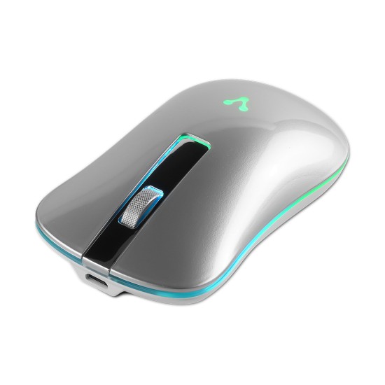 Mouse Inalambrico Vorago MO-305-SLIM-SL USB, LED RGB, Plata