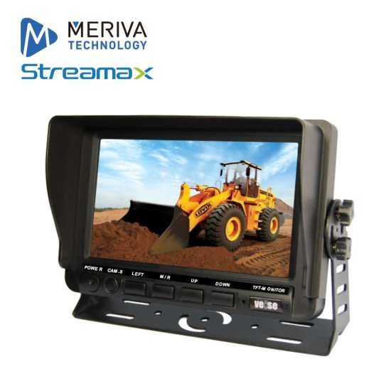 Monitor 7" Meriva MSCREEN Streamax de Alta Resolucion,Movil, Compatible Con Grabadores de Serie ADPLUS 2.0/MX1N/MM1N