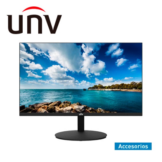 Monitor 24" UNV MW3224-V LED/ Full HD/ HDMI/ VGA/ Ultra Delgado/ Bisel Reducido/ Bocinas Integradas/ Compatible Vesa 75X75