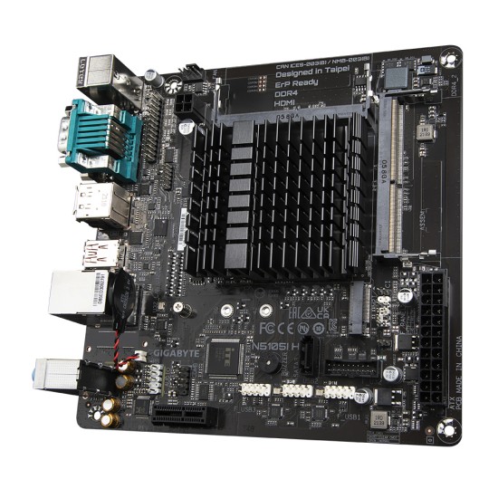 MB Gigabyte N5105I H DDR4 Intel Celeron N5105 / HDMI / 16GB / Mini-ITX / SATA III / M.2 / USB