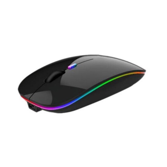Mouse Inalambrico Nextep NE-412N Delgado/ Silencioso/ RGB/ 1600 DPI/ Recargable/ Color Negro