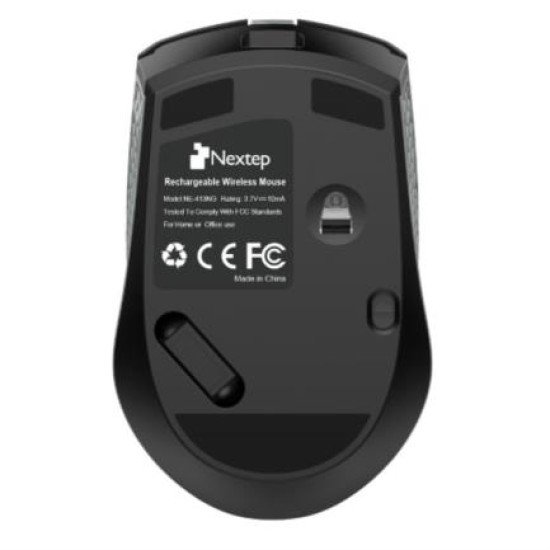 Mouse Inalambrico Recargable Nextep NE-413NG Switch Encendido/ 1600 DPI/ Negro-Gris