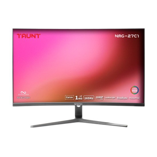 Monitor 27" Necnon Gaming NIMG2701C1 LED/ Widescreen/ Full HD/ 165HZ/ 1MS/ HDMI/ VGA/ Negro