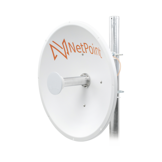 Antena Direccional de 2 FT Netpoint NP1GEN2 4.9-6.4 GHZ/ 30 DBI con Slant de 45 ° y 90 °