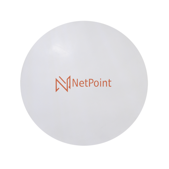 Antena de Parabola Profunda Netpoint NPX1GEN3 Blindada, con Supresión al Ruido de 2 FT, 4.9-6.4 GHZ, Ganancia 30 DBI con Slant de 45 ° y 90 °, Hasta 30 KM
