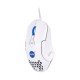  Mouse alámbrico gamer TECHZONE NS-GM03, óptico/NASA/RGB/USB/6000DPI/7 botones/color blanco-azul.