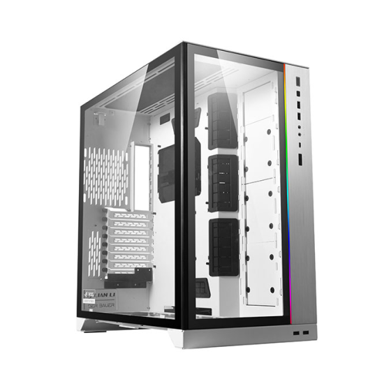 Gabinete Lian Li Dynamic XL O11DXL-W con Ventana RGB/ Midi-Tower/ ATX/ EATX/ ITX/ Micro ATX/ USB 3.0/ Sin Fuente/ Color Blanco