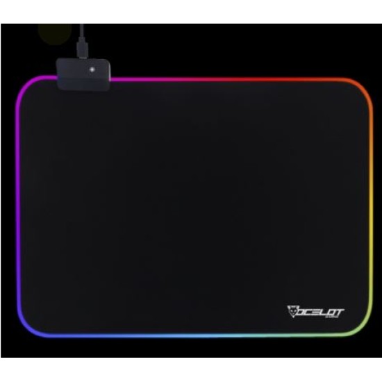 Mouse Pad Ocelot de Tela RGB con Software Integrado, OMP01