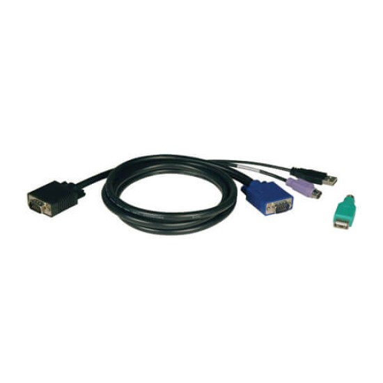 Juego de Cables Combinados USB/ PS2 Tripp Lite Para KVMS Netcontroller Serie B040 Y B042, 1.83M, P780-006