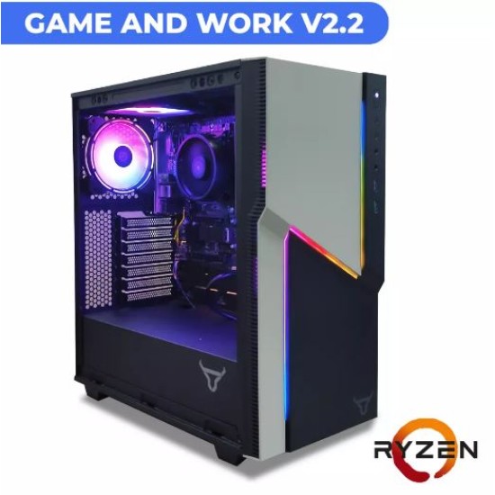 Computadora Digital Master, AMD Ryzen 7 5700G/ Gigabyte B450/ 16GB DDR4 2666MHZ/ 480GB/ W10 Version Prueba, PC GAME AND WORK V2.2