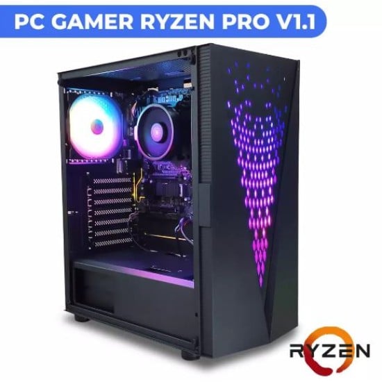 Computadora Digital Master, AMD Ryzen 3 Pro 4350G/ Gigabyte B450/ Realtek Audio Codec/ 8GB DDR4 3200MHZ/ 500GB/ W10 Versión Prueba, PC GAMER RYZEN PRO V1.1