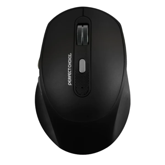 Mouse inalámbrico Perfect Choice PC-045144 1600DPI/5 botones/óptico, color negro.
