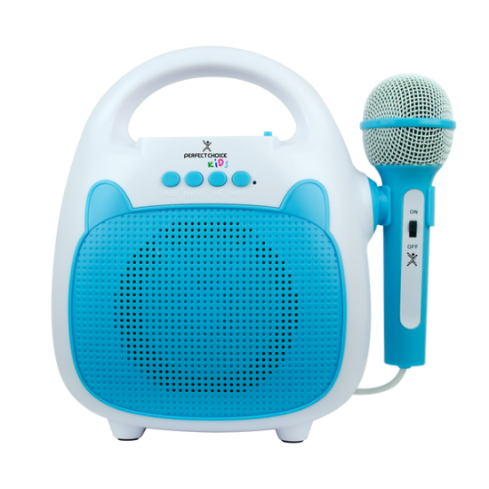 Karaoke Portatil Inalambrico Para Niños Perfect Choice Sing PC-113195 Azul/Blanco