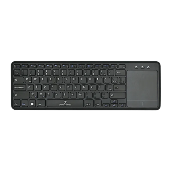 Teclado Inalambrico con Touch Pad Perfect Choice PC-201021 Color Negro
